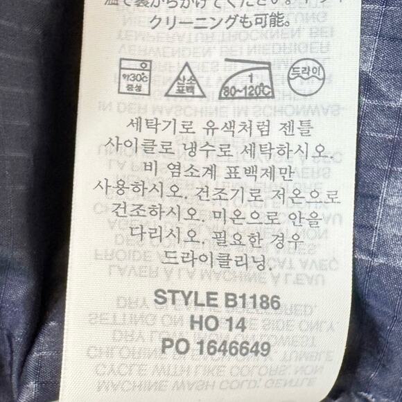 J.CREW Shiny Puffer Down Jacket Blue Size M - Picture 11 of 12